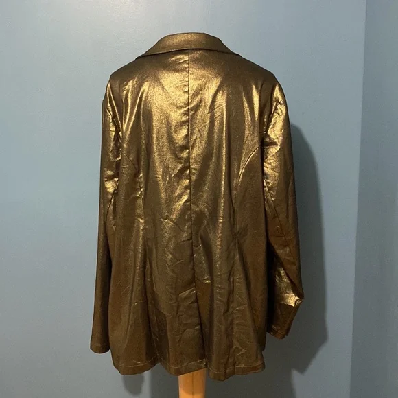 Gold Blazer Jacket - Picture 2 of 3